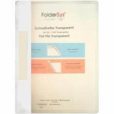 Transparent White A4 Plastic Pocket Folder